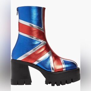 Blue and Red Platform Boots jeffrey campbell woman’s size 11